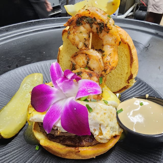 2 Patty Seafood Burger.
