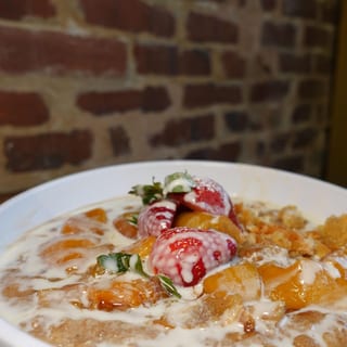 Peach Cobbler Oatmeal